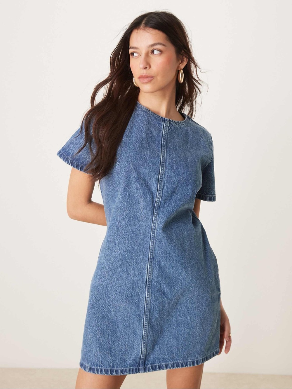 Abercrombie & Fitch Blue Denim Mini Dress XSP